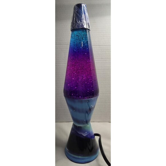 LAVA Brand 14.5" Colormax Motion Lamp Blue Purple Pink Glitter Liquid Light New - Picture 3 of 6